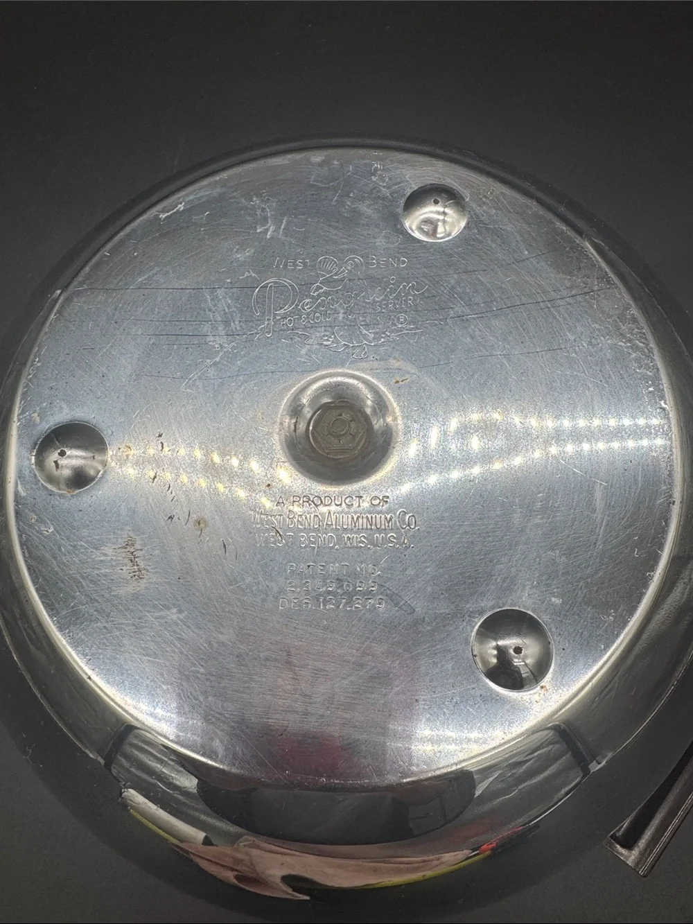 WEST BEND Penguin Hot Cold Chrome Ice Bucket Server Vintage